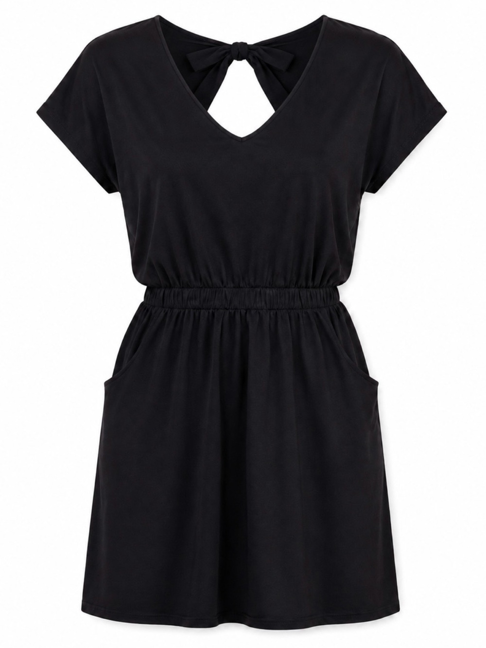 NWT BCBGeneration Black Tie-Back Little Black Dress Size M